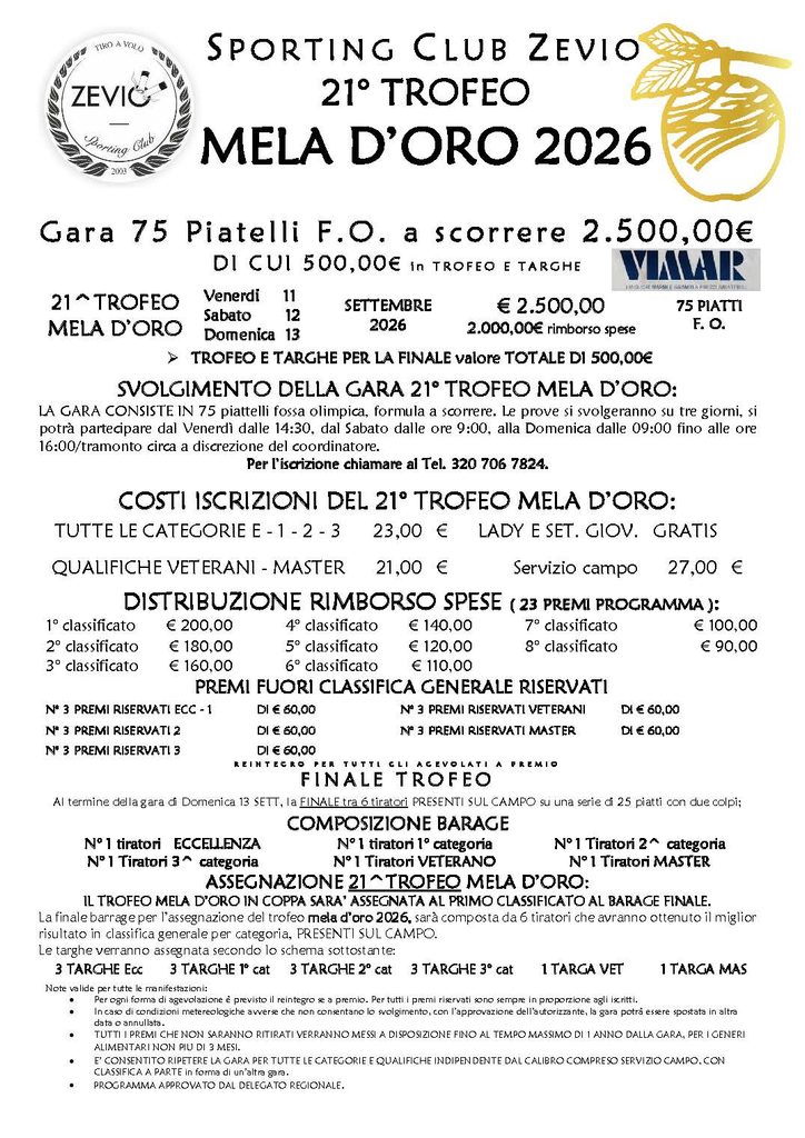 programma 21 mela d'oro 26